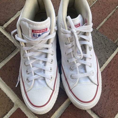 White mens mid rise converse - white,